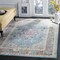 Safavieh Aria Large Rectangle Area Rug, Blue and Creme - 8 x 10 ft. ARA100B-8 - alternate 7